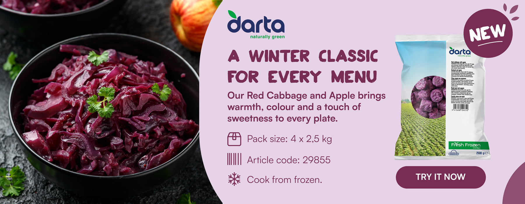 Red cabbage and Apple