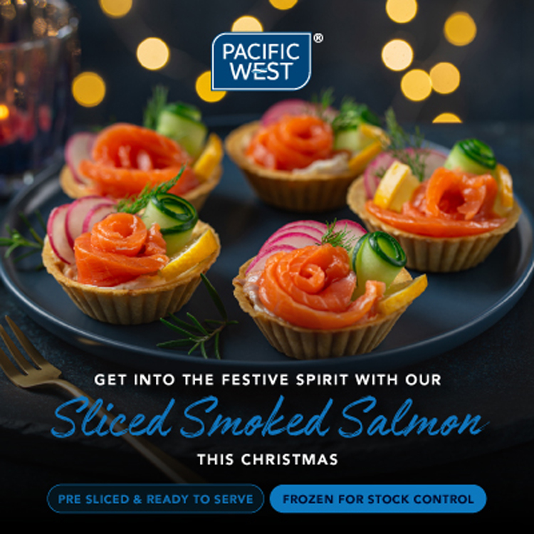 sliced smoked salmon